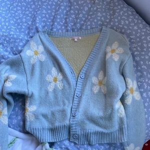 Pacsun flower sweater
